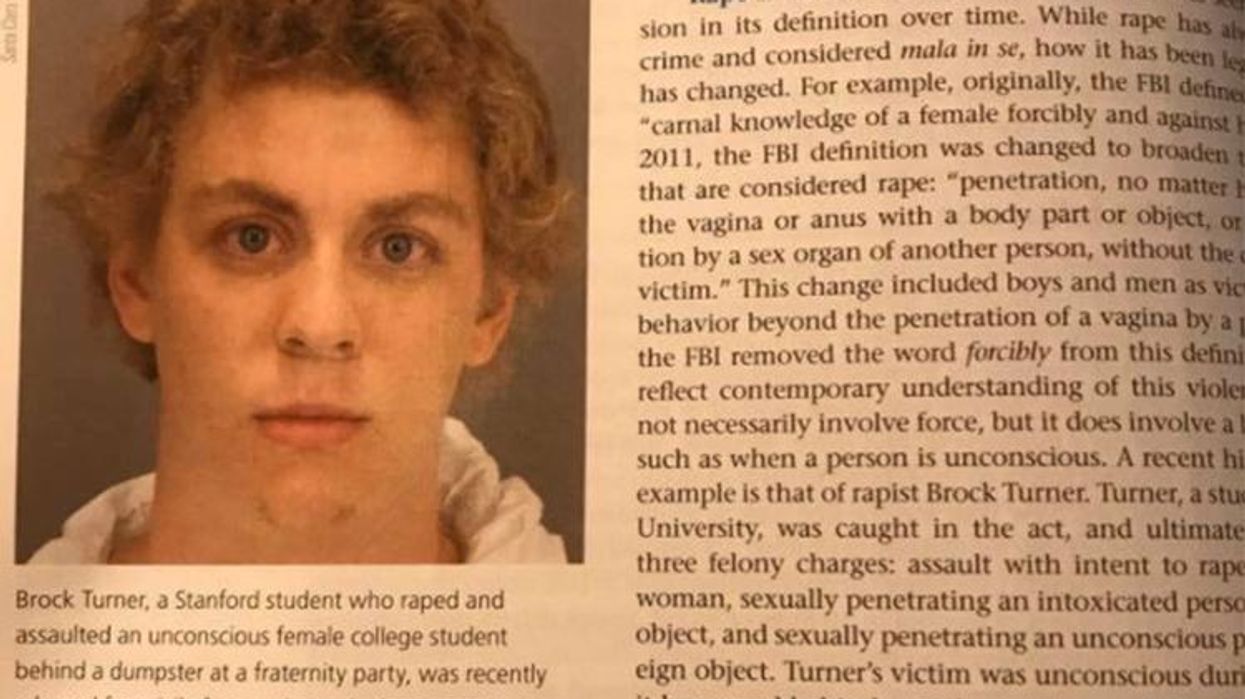 <p>Brock Turner Is Now the Literal Textbook Definition of Rape and People Are Celebrating</p>