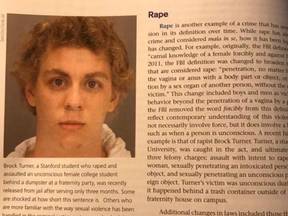 Brock Turner Is Now the Literal Textbook Definition of Rape and People Are Celebrating