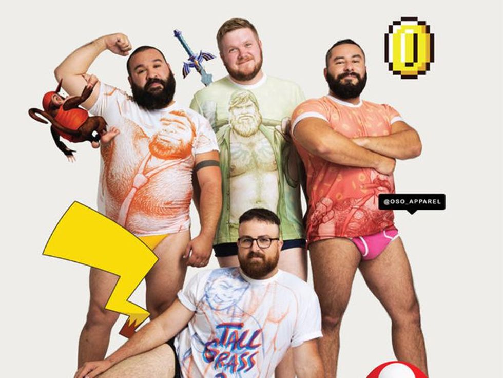 This Bear Clothing Line Features 'Super Smash Bros.' Characters as Drool-Worthy Daddies