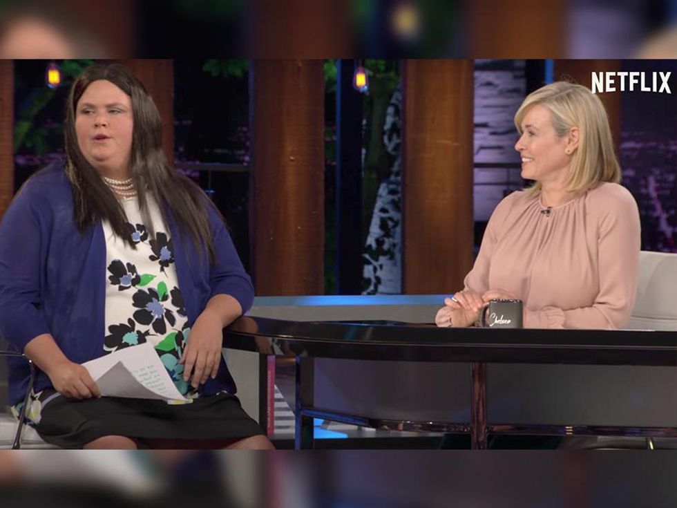 Fortune Feimster's Sarah Huckabee Sanders Impression on 'Chelsea' Is Too Hilarious to Miss