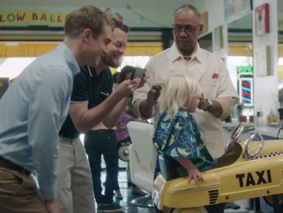 Gay Dads Take Their Son for His First Haircut in This Adorable Luvs Commercial