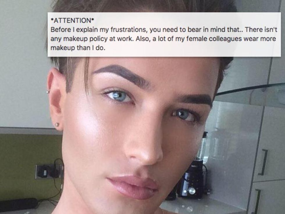 This Man Had the Perfect Response When His Employer Told Him to Take off His Makeup