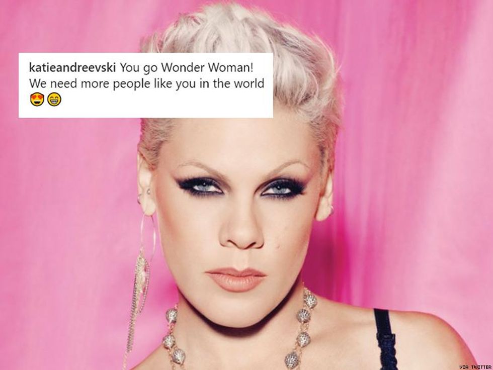 P!nk Is Taking on the Stigma of Public Breastfeeding One Instagram Post at a Time