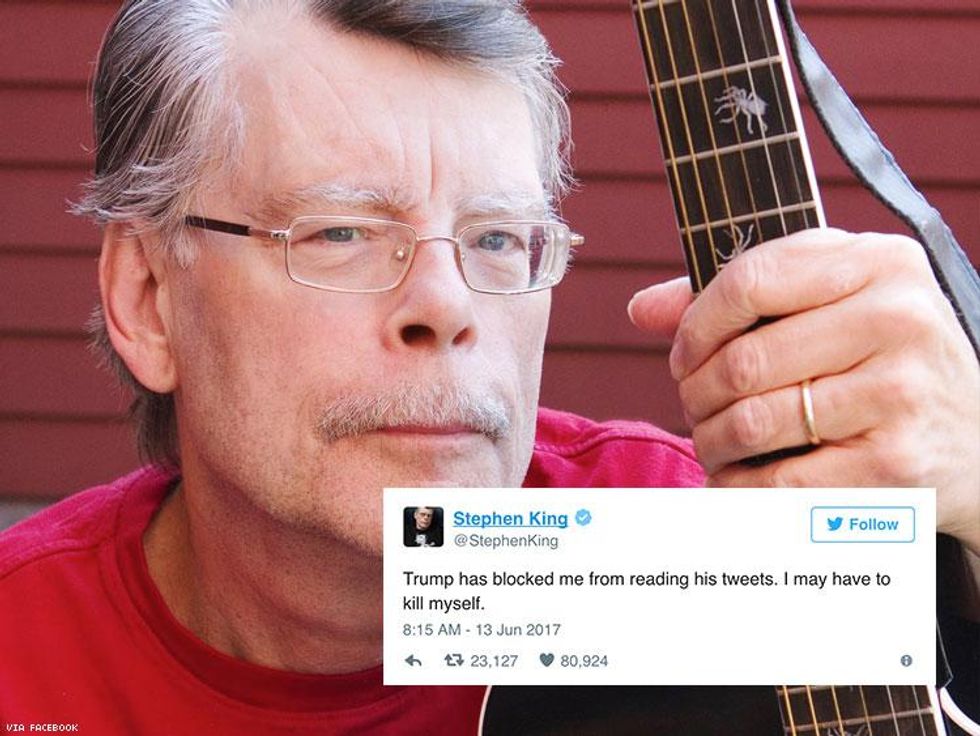 President Trump Just Blocked Stephen King On Twitter — And King Is Devastated