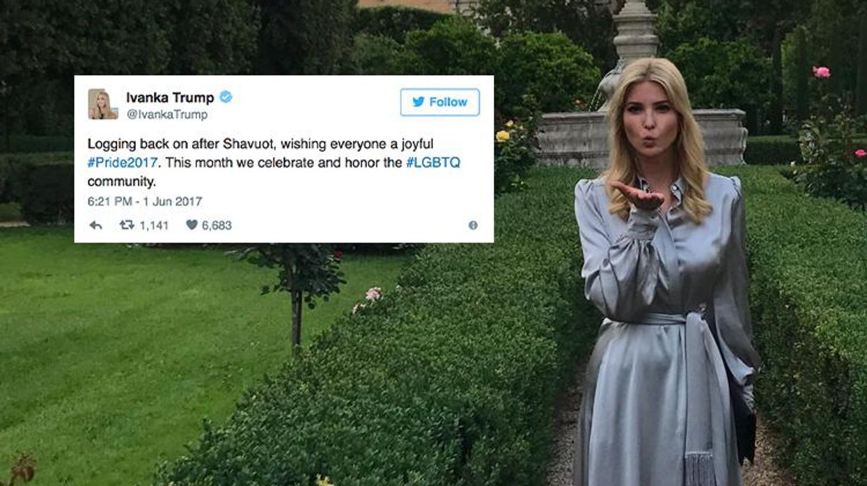 <p>Ivanka Just Tweeted in Honor of LGBT Pride Month—It Didn't Go So Well</p>