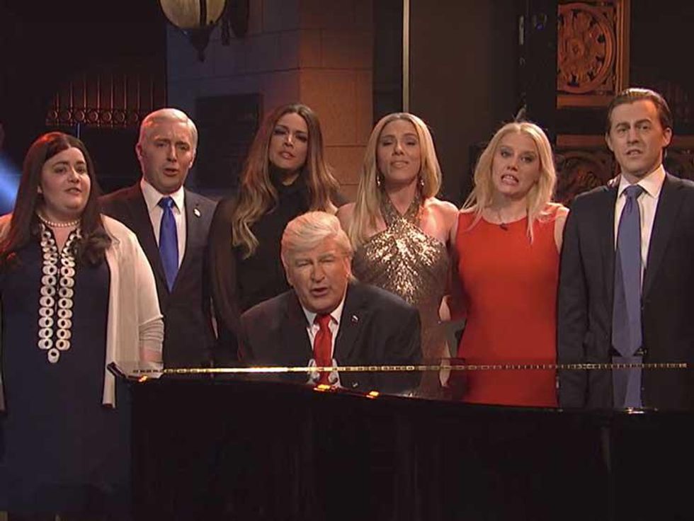 SNL's Trump Family 'Hallelujah' Illustrates How Easily the Dominoes Could Fall 