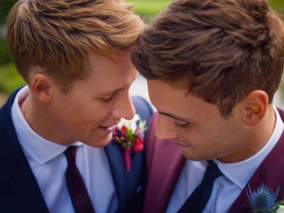 All the Times Tom Daley & Dustin Lance Black's Wedding Was Serious GOALS
