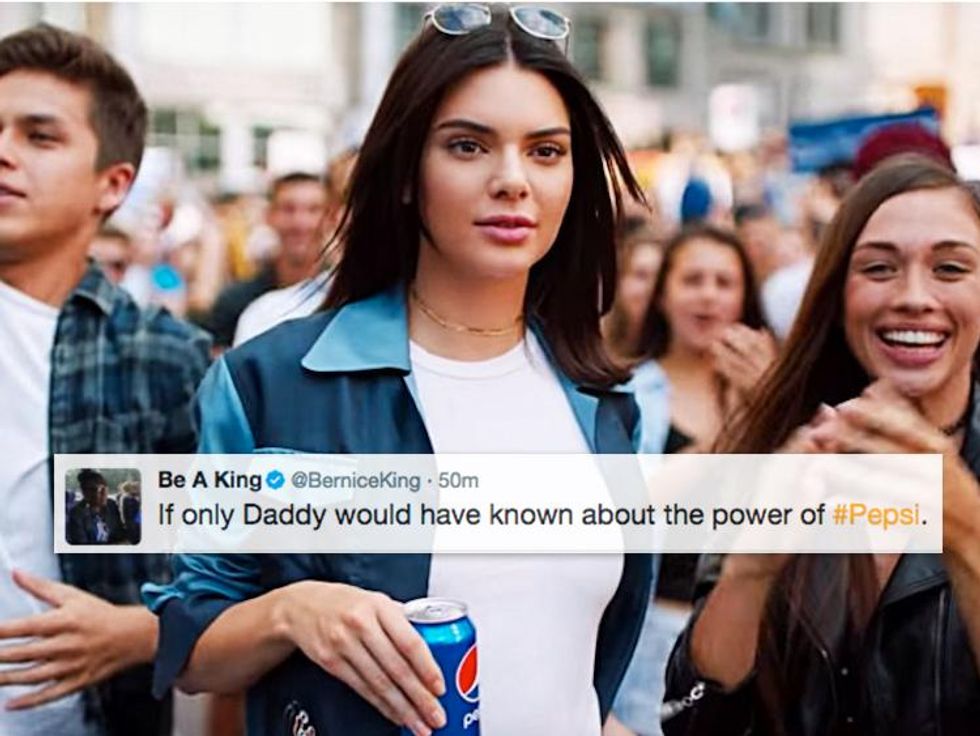 Even Martin Luther King Jr.'s Daughter Couldn't Believe Kendall Jenner's Cringey Pepsi Ad