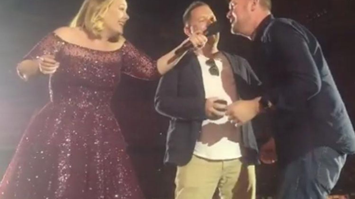<p>Adele Is Living for This Fan Who Proposed to His BF During Her Concert</p>