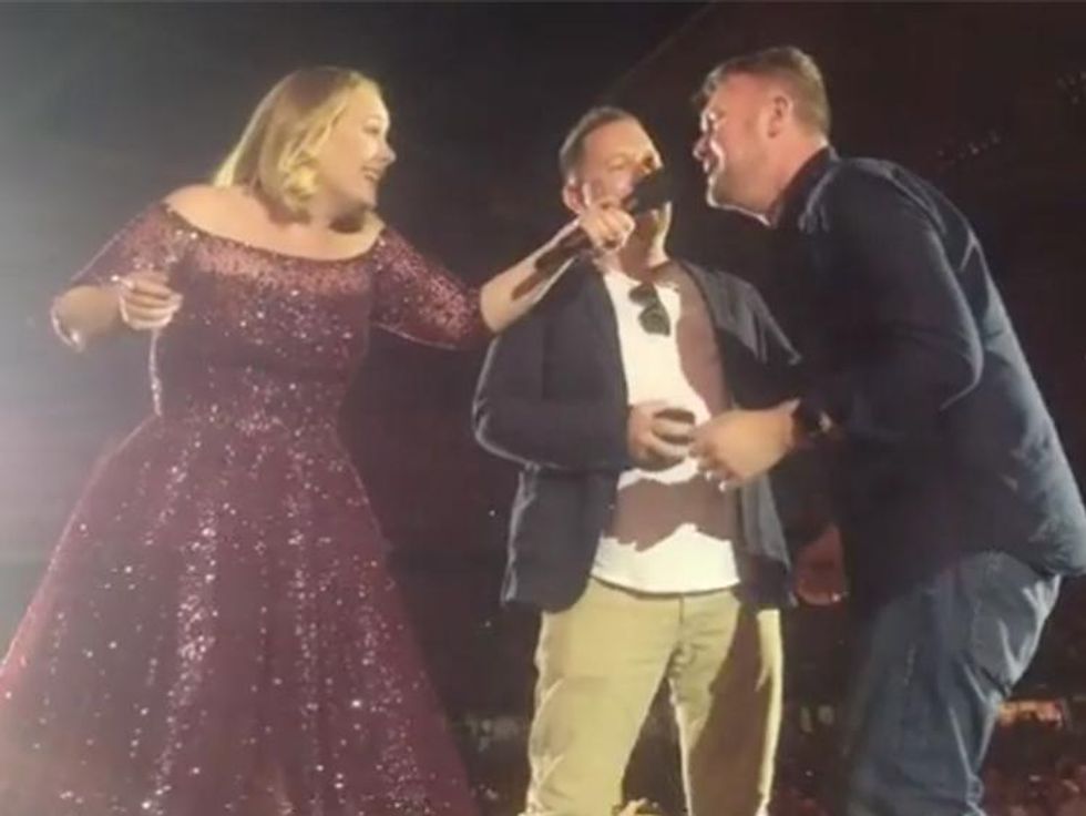 Adele Is Living for This Fan Who Proposed to His BF During Her Concert