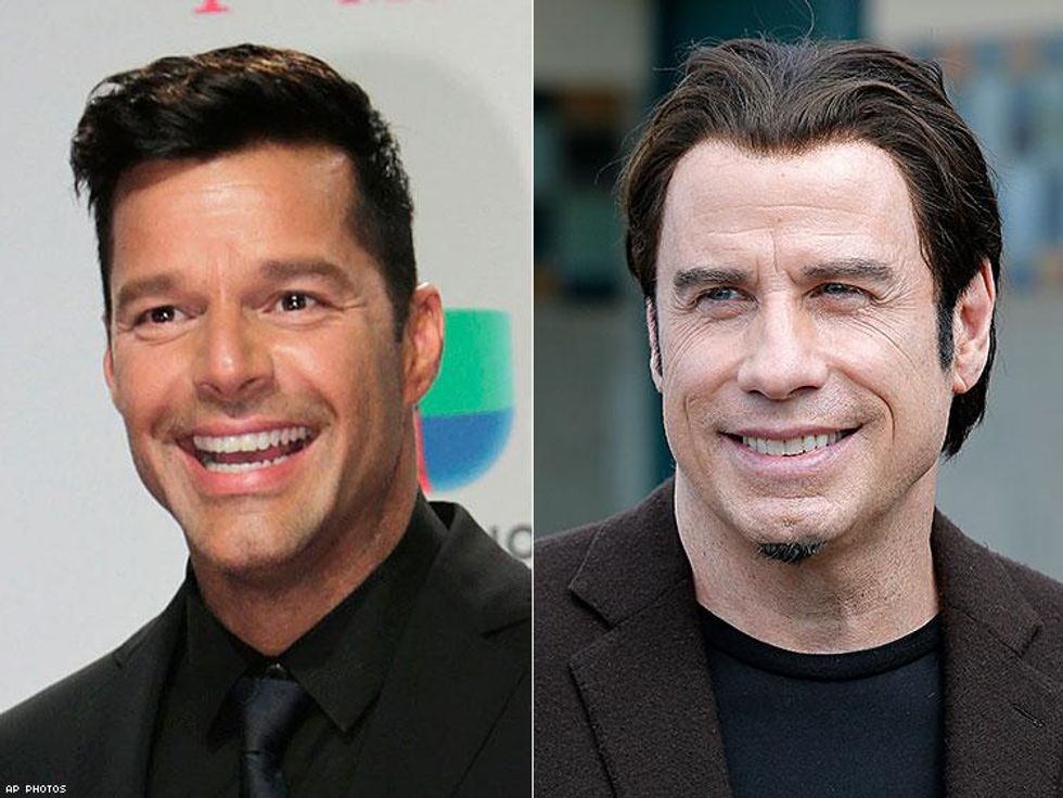 When Did You Know? Ricky Martin Says His First Crush Was Travolta