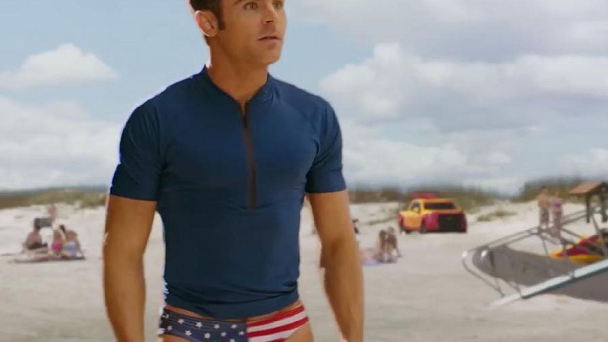 <p>It Doesn't Get More Patriotic Than Zac Efron's American Flag Speedo</p>