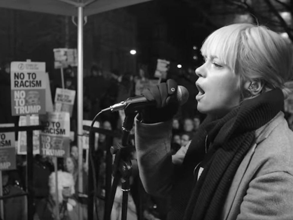 Lily Allen's Women's March Cover of a Rufus Wainwright Song Is a Haunting Trump Protest