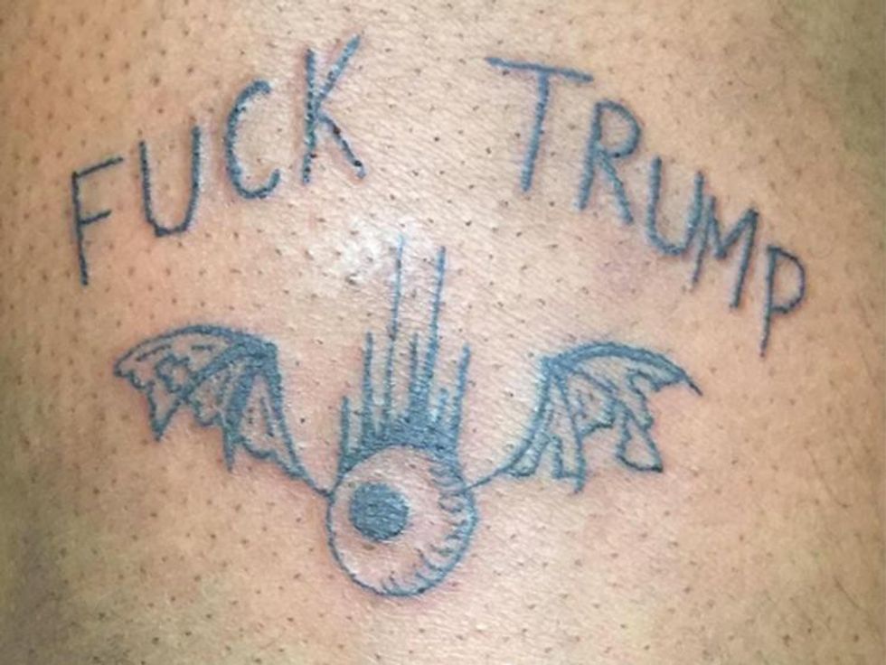 We're Living for Mykki Blanco's New 'Fuck Trump' Tattoo