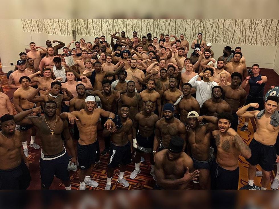 The Internet Is Thirsty for Penn State's Shirtless Football Players