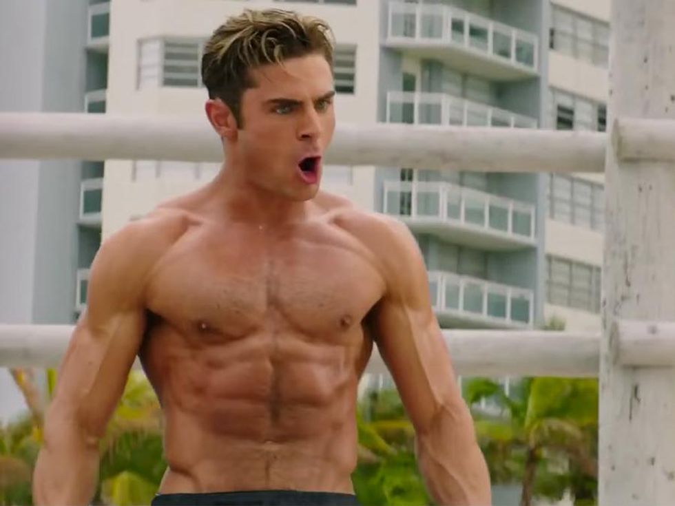 Zac Efron's Abs Keep Teasing Us in New 'Baywatch' Trailer