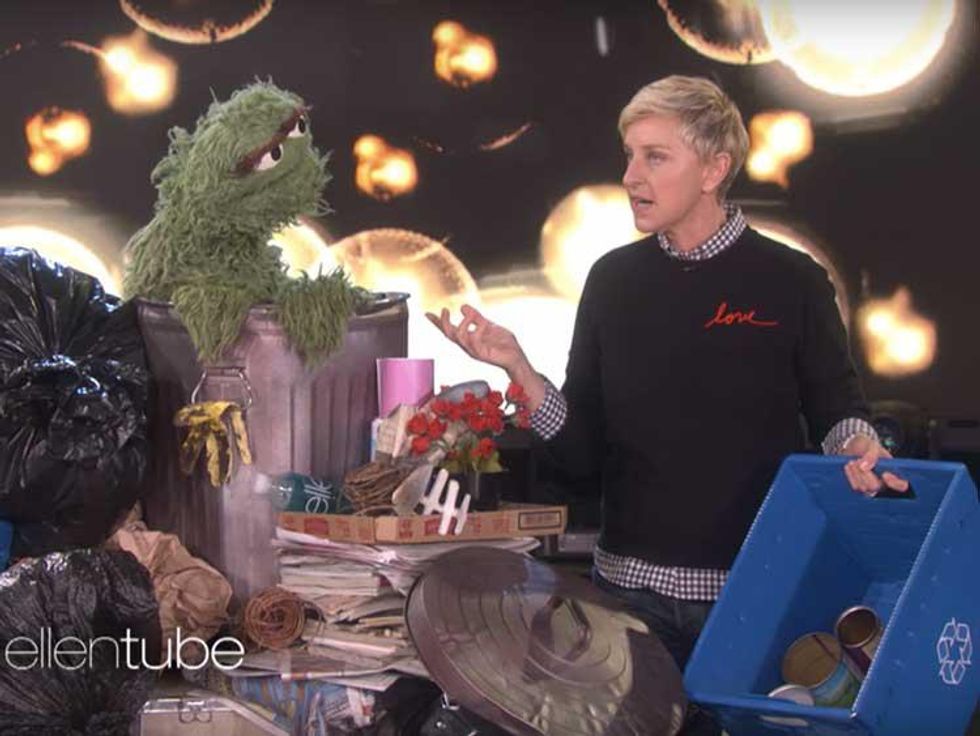 Now Is the Perfect Time for Ellen DeGeneres to Teach Oscar the Grouch Some Kindness 