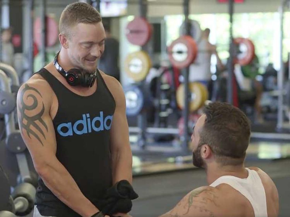 This Swole Sweetheart's Gym Proposal to his Boyfriend Will Melt Your Heart