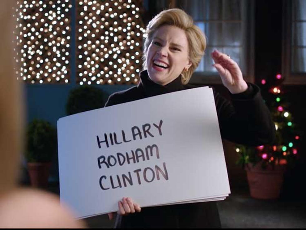 Hillary Clinton Pleading with Electors Love Actually-Style is a New SNL Classic
