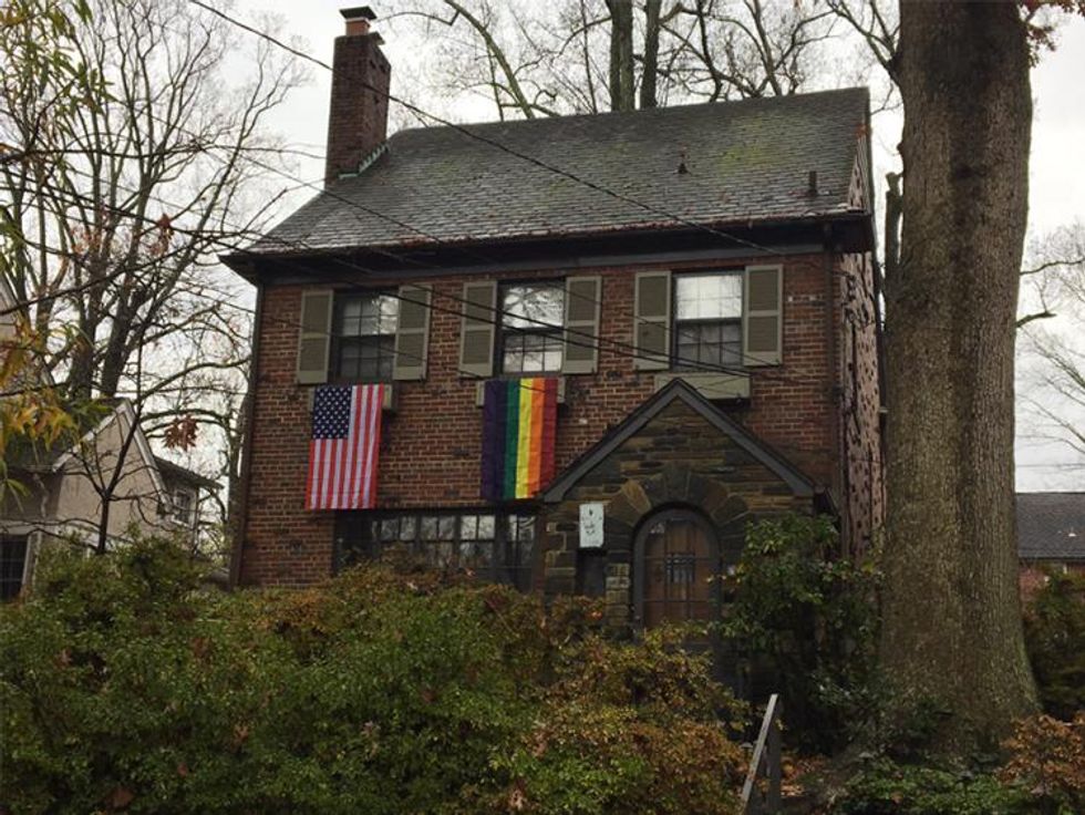 Pride Flags Are Popping Up All Over Mike Pence's New Neighborhood