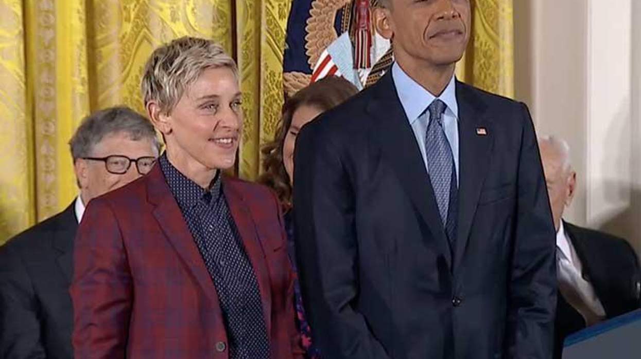 President Obama Gave Ellen DeGeneres Her Medal of Freedom and We're All Crying