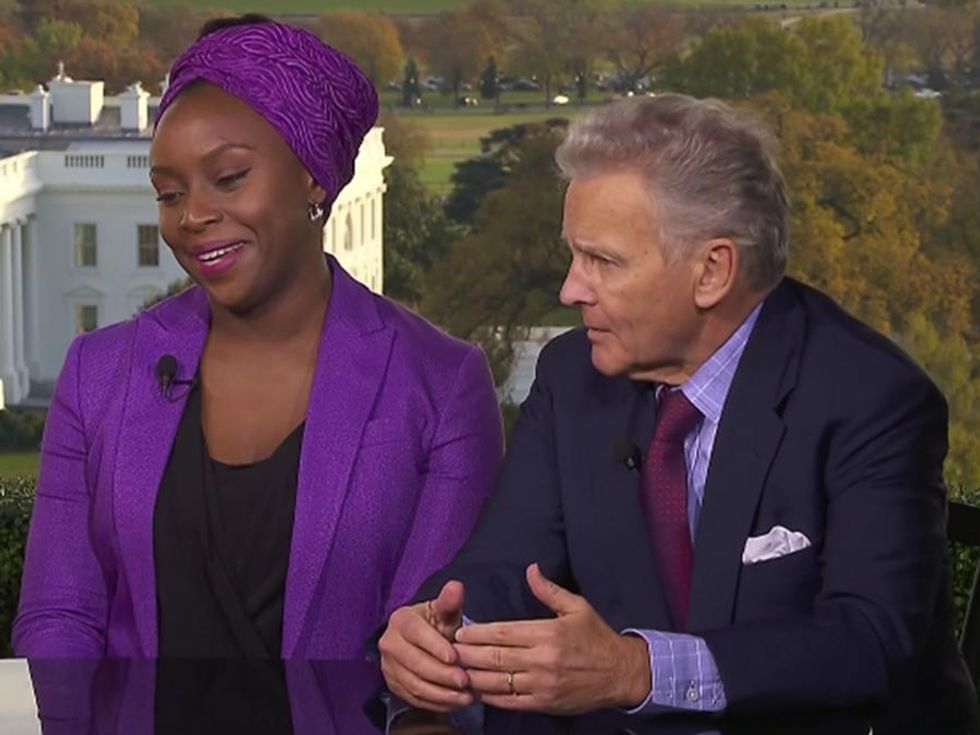 Chimamanda Ngozi Adichie Shut Down This Man Who Doesn't Think Trump Is Racist