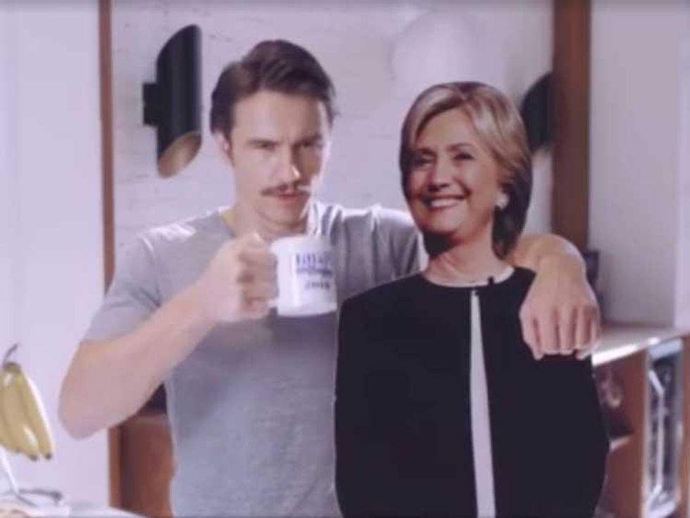 James Franco Shares Bizarre Hillary Clinton Endorsement Video