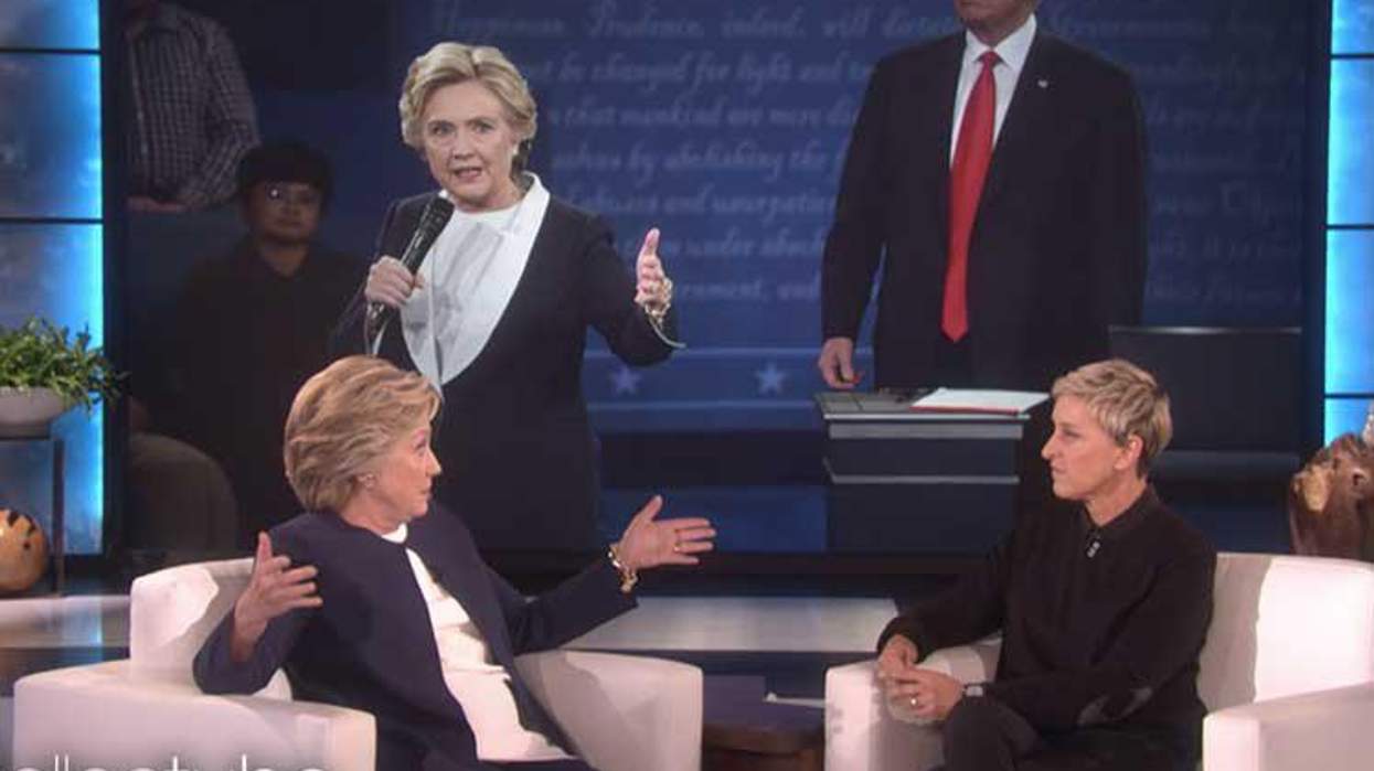 Hillary Clinton Was as Weirded Out By Trump's Stalking as We Were