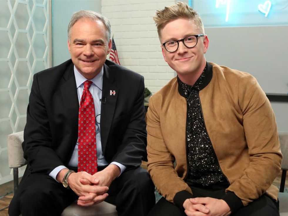 Tim Kaine Talks Policy and Millennial Slang with Tyler Oakley