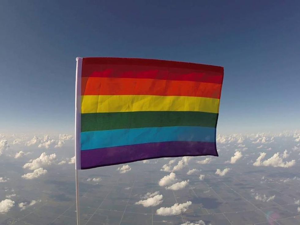 It's a Bird! It's a Plane! No, It's a Pride Flag in Space!