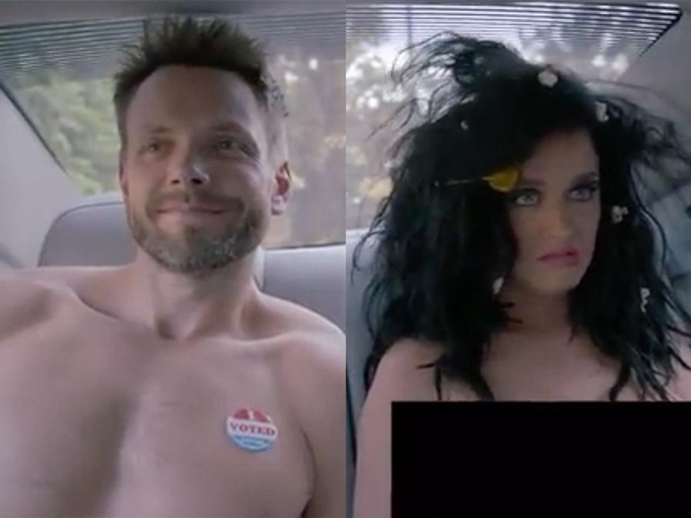 Katy Perry & Joel McHale Get Naked to Remind Everyone About the Importance of Voting