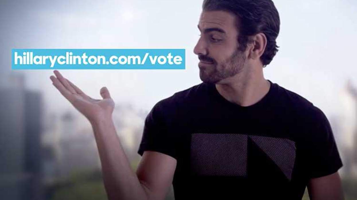 Nyle DiMarco Signs Powerful Message in Support of Hillary Clinton