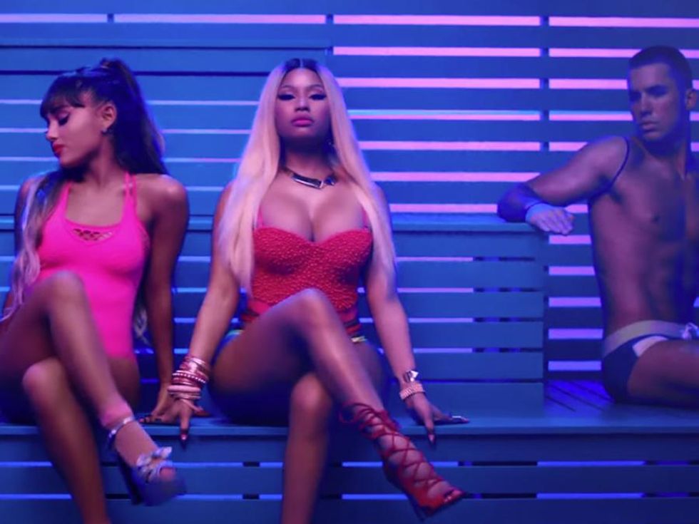980px x 735px - Ariana Grande & Nicki Minaj's New Music Video Actually Makes Working Out  Look Fun