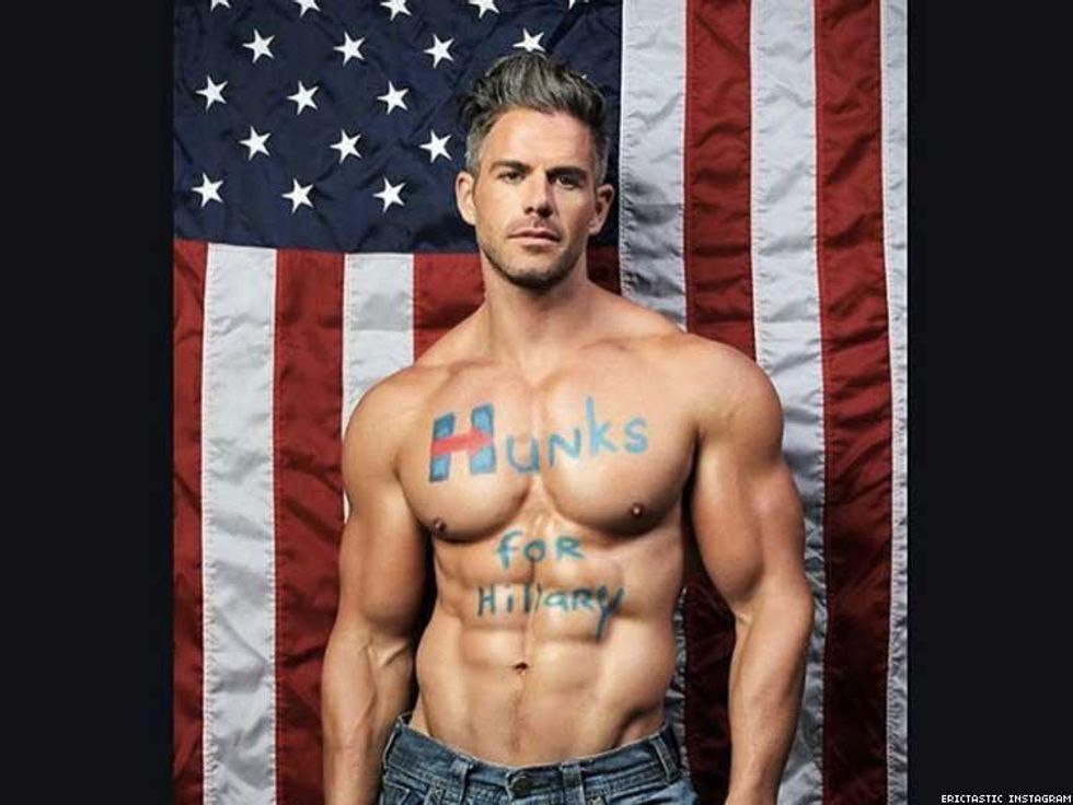 This #HunksforHillary Spokesmodel is Your Political Wet Dream Come True