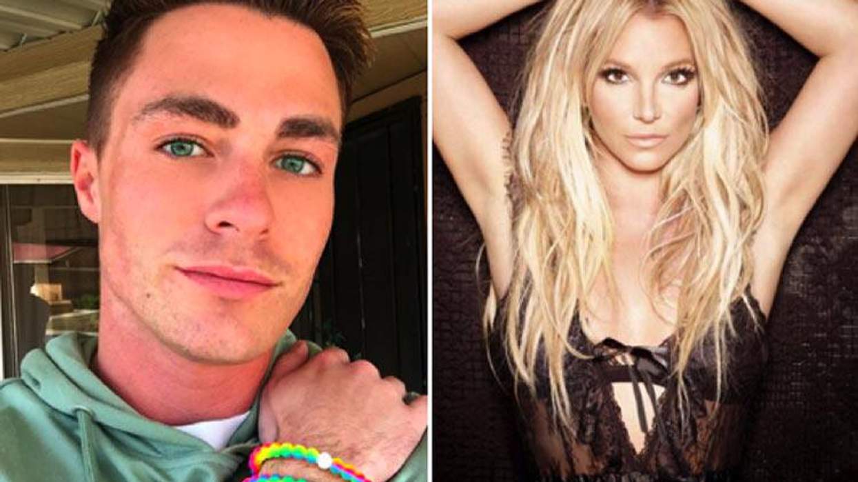 <p>Colton Haynes Fangirling on Stage With Britney Spears Is All of Us </p>