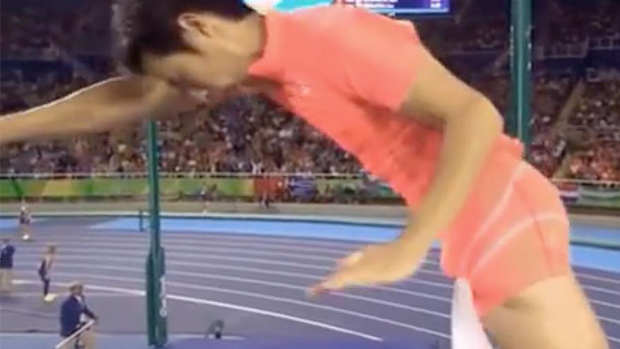 Every Man Can Relate to This Pole Vaulter's Penis Ruining His Day