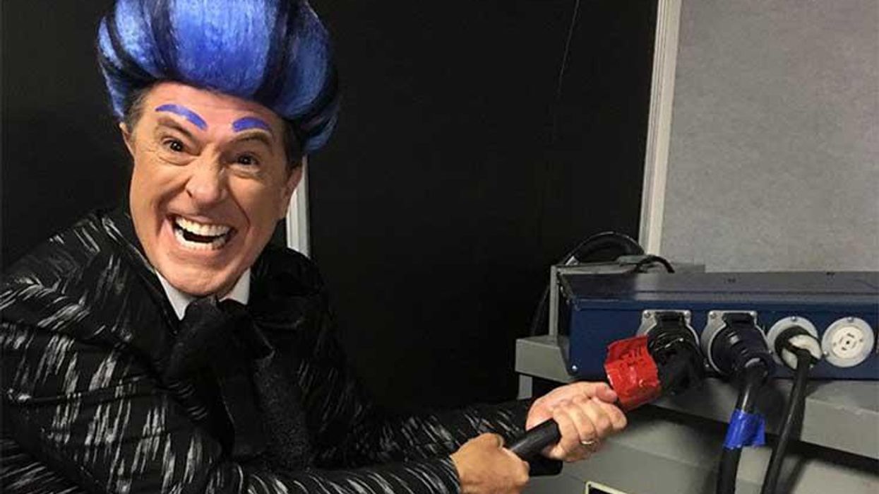<p>Stephen Colbert Just Donned "Hunger Games" Cosplay and Spoke at the RNC</p>