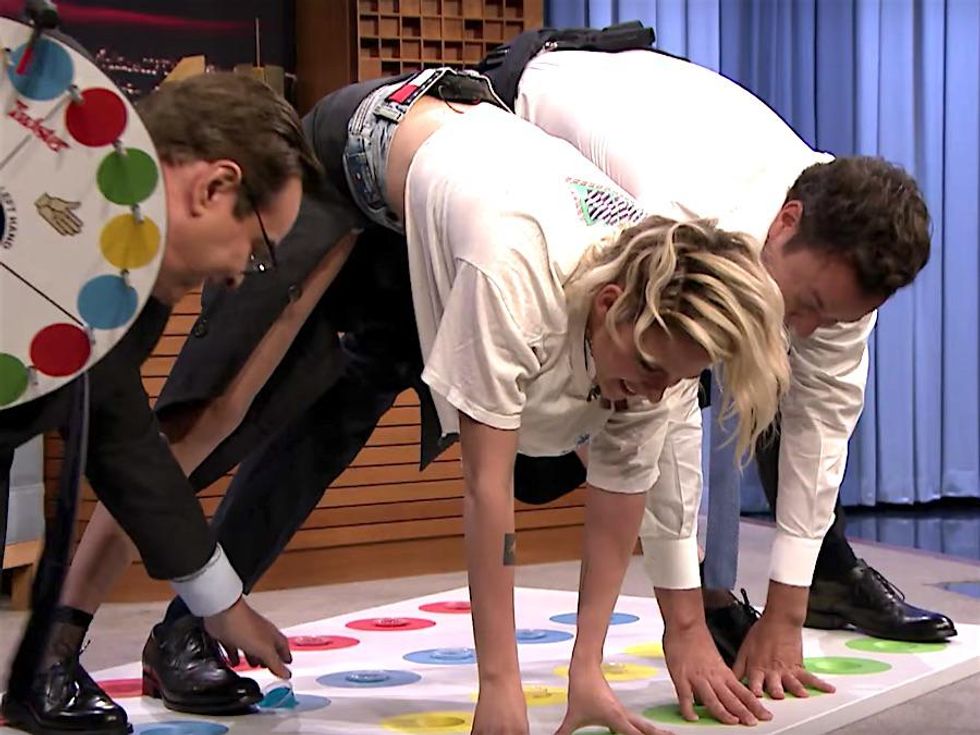 Kristen Stewart Playing Jello-O Shot Twister Is Our Weekend Inspiration