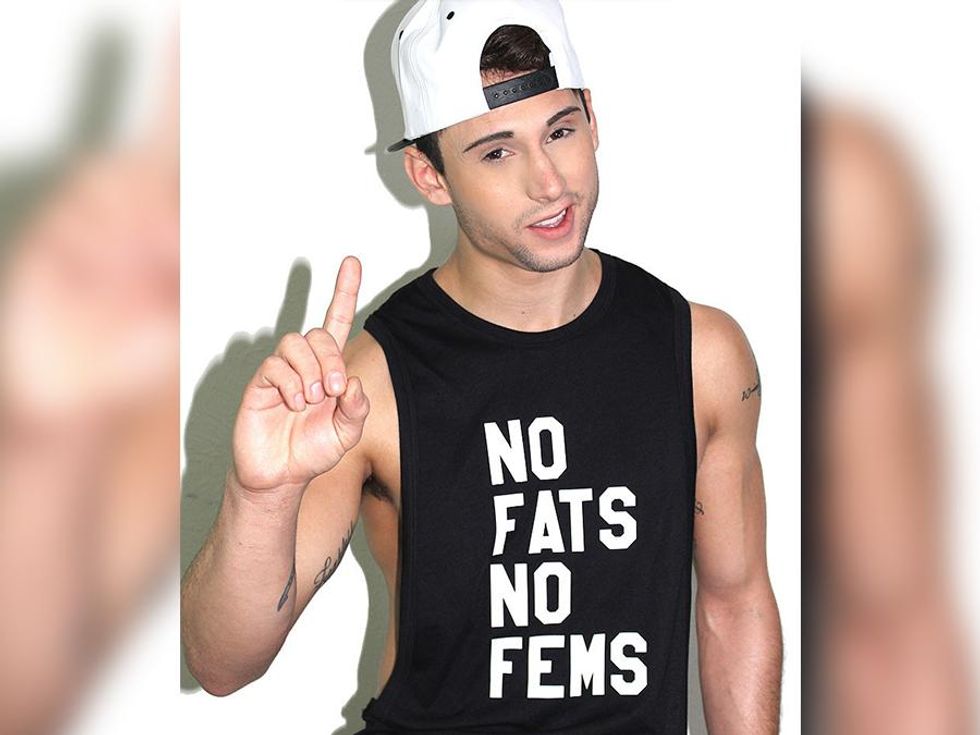 This 'No Fats, No Fems' Shirt Is Everything That's Wrong With the Gay Community