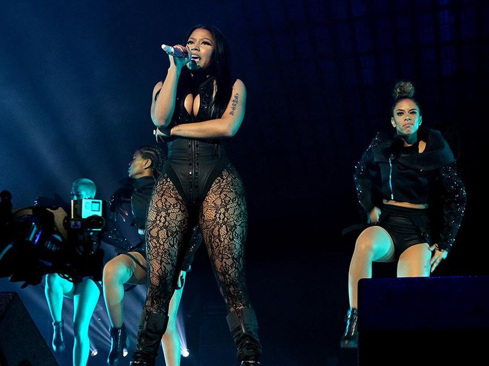 Nicki Minaj Gets Slayed By a Fan Onstage