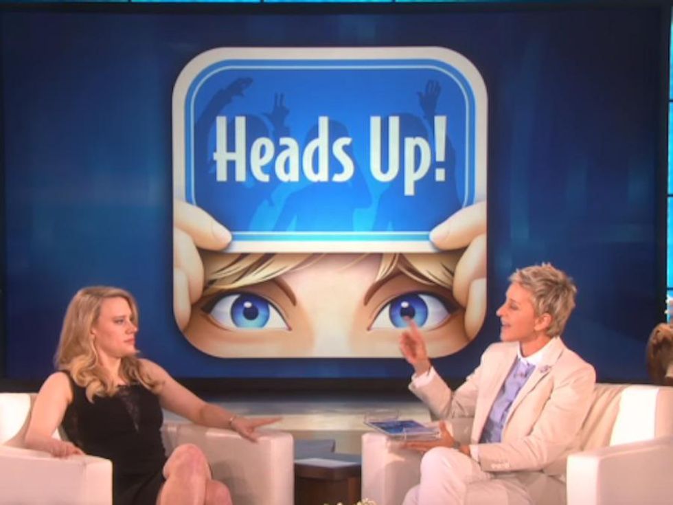 WATCH: Ellen and Kate McKinnon Playing 'Heads Up' Will Make Your Day