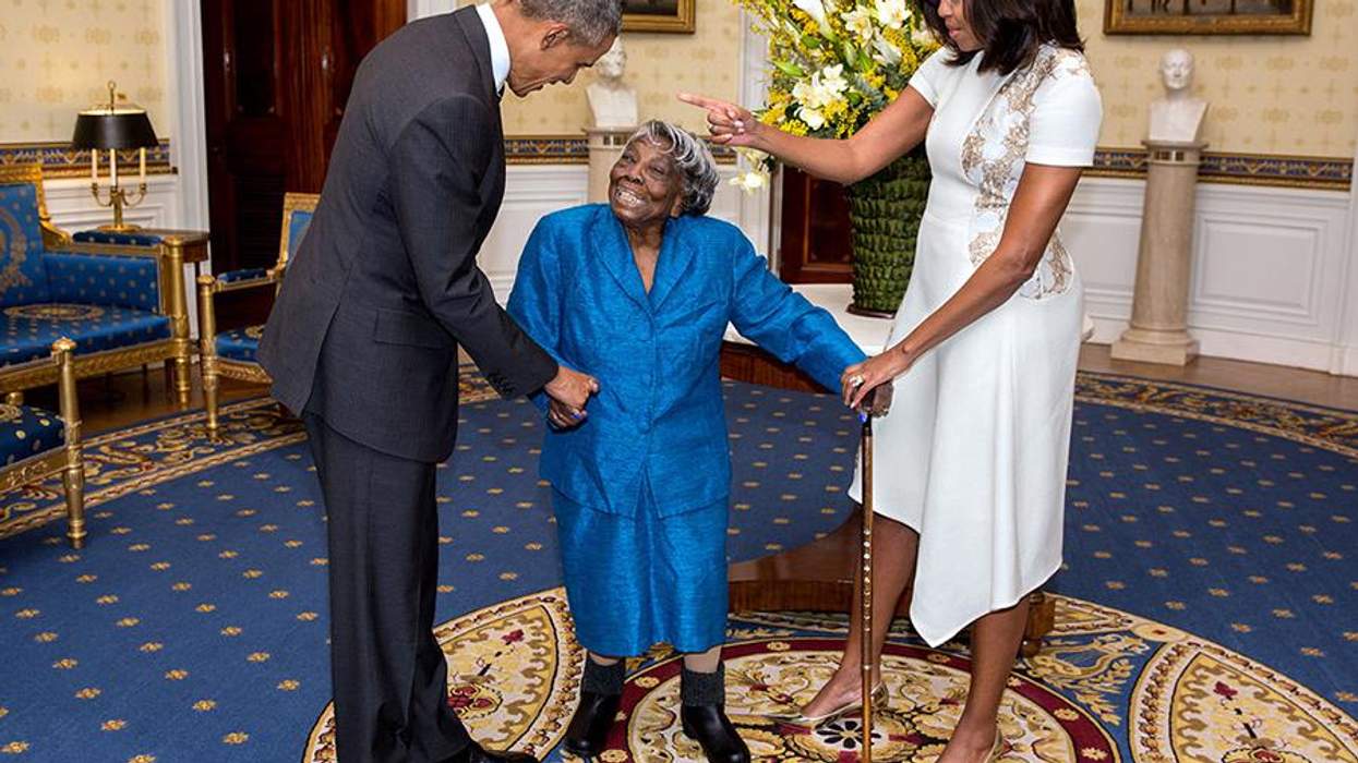 <p>This Adorable Video of the Obamas Dancing With a 106 Year-Old Will Make Your Week</p>