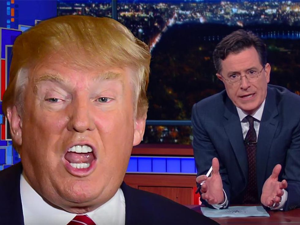 Stephen Colbert's Reactions to Donald Trump Are Our Reactions to Donald Trump