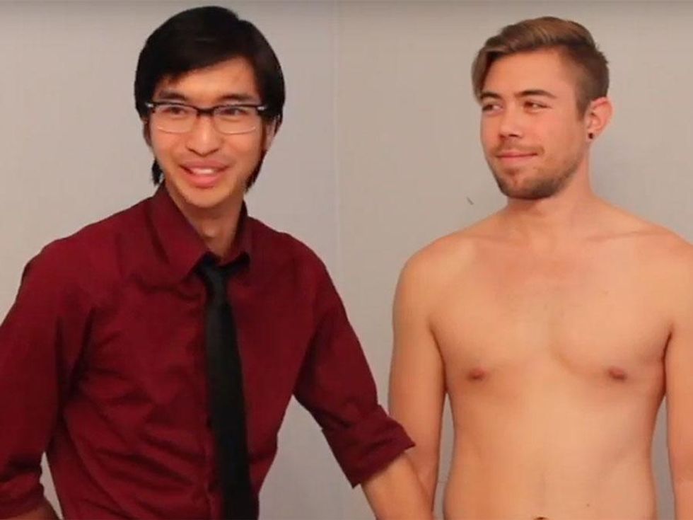 Watch Three Straight Men Touch Another Man's Penis for the First Time