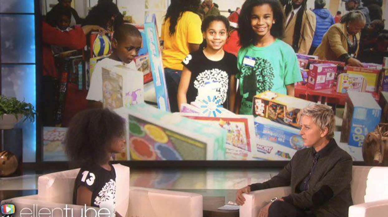 <p>WATCH: Ellen DeGeneres Helps out 11-Year-Old 'Sick of Reading About White Boys and Dogs' </p>