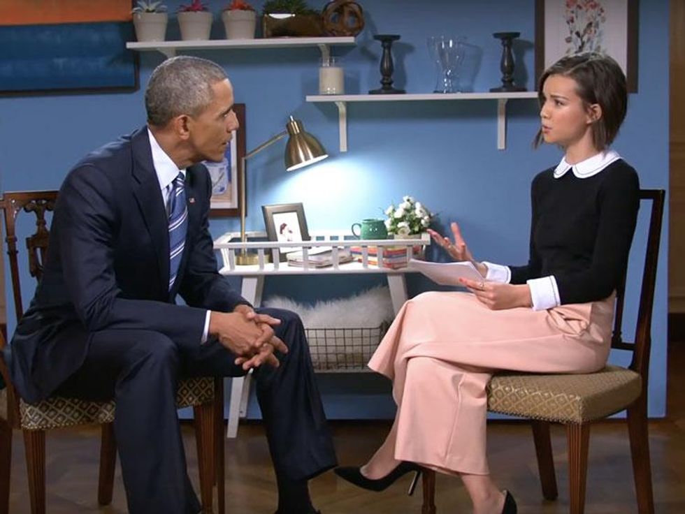 WATCH: Out YouTuber Ingrid Nilsen's Excellent Interview with President Obama