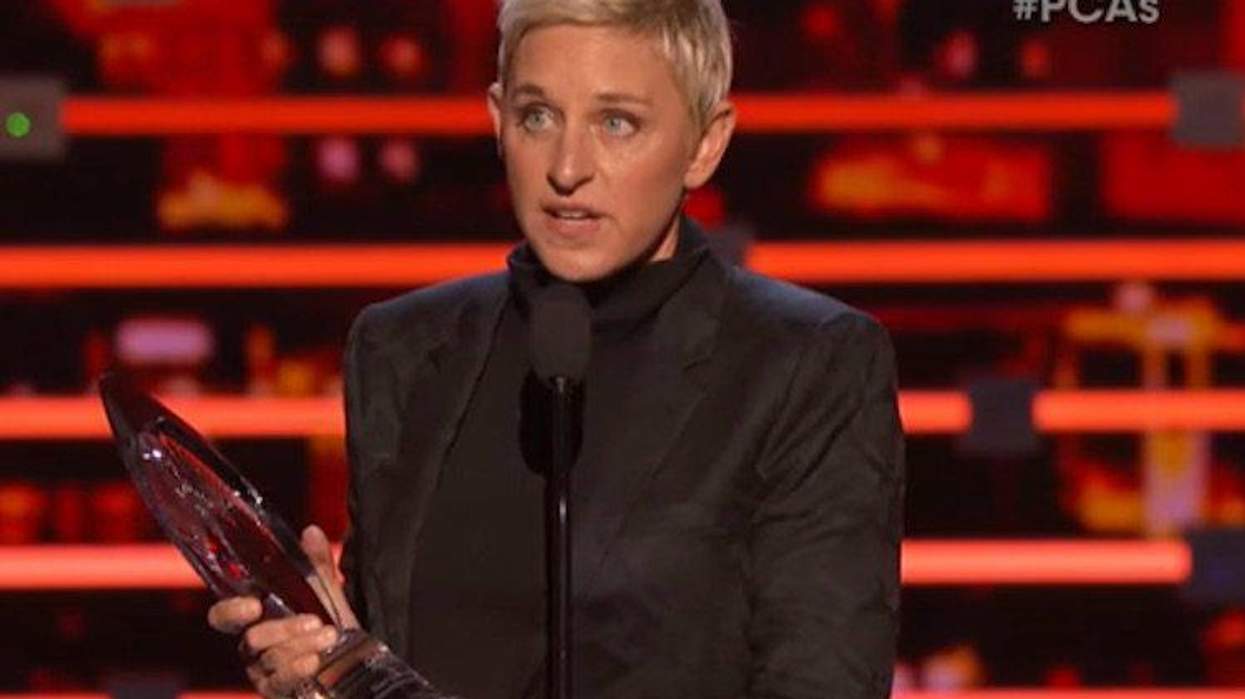 <p>WATCH: Ellen DeGeneres Accepts the People's Choice Humanitarian Award With Hilarious, Moving Speech</p>