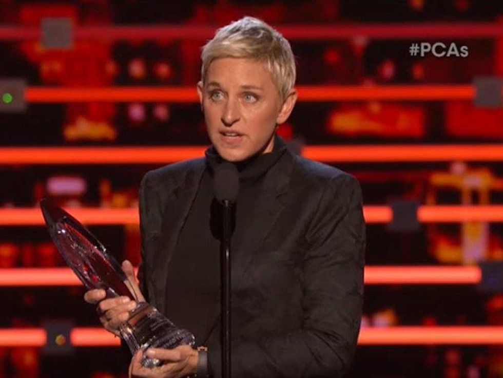 WATCH: Ellen DeGeneres Accepts the People's Choice Humanitarian Award With Hilarious, Moving Speech