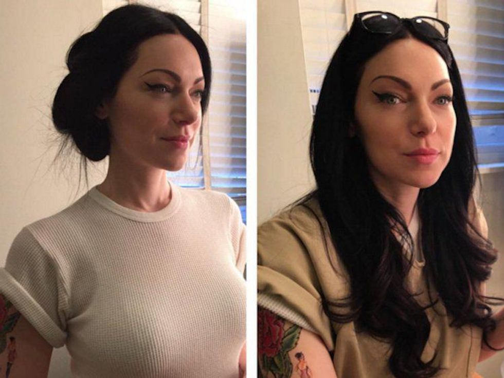Pic of the Day Laura Prepon Smolders in Before and After Look at Alex Vause