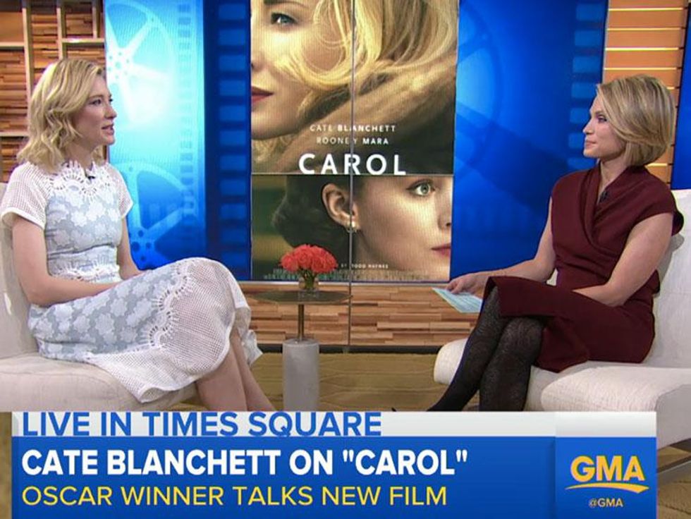 WATCH: Cate Blanchett on Carol, The Universality of Love, Chemistry with Rooney Mara